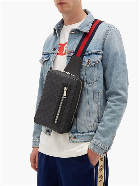 gucci mens bag sports|gucci body bag for men.